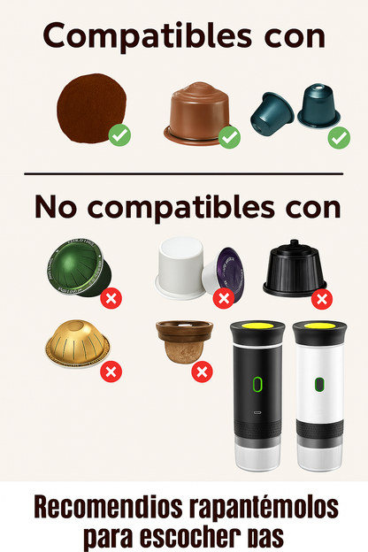 Cafetera 3 en 1: Cápsulas, Café Molido y Espresso – ¡Tu café perfecto en casa, fácil y rápido!